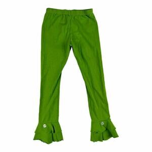 Adorable Essentials Green Ruffle Leggings 8